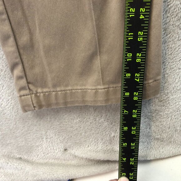 Lee Women's Flex Motion Straight Leg Mid Rise Pants 12P Petite Khaki Beige - Picture 6 of 13